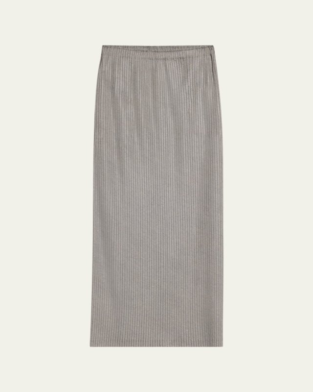 Restore Blend Pleats Long Skirt